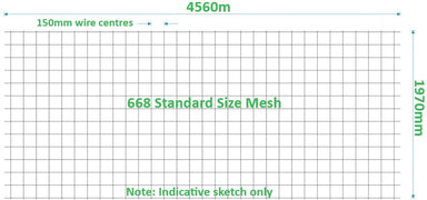 668 Concrete Driveway Yard Mesh