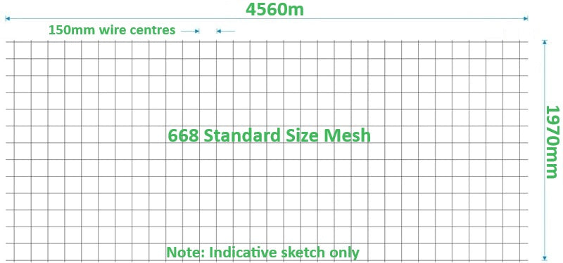 668 Concrete Driveway Yard Mesh