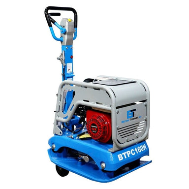 BTPC160H Beton Trowel 160kg Reversible Plate Compactor with Transport Wheels - BuildQuip