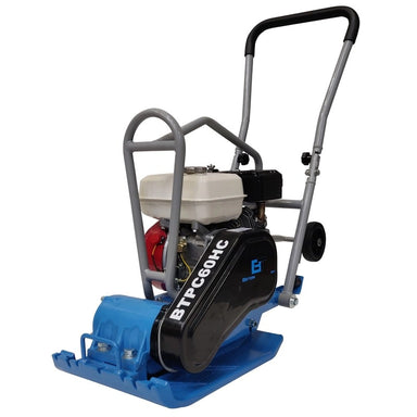 BTPC60H Beton Trowel 60kg Forward Plate Compactor with Transport Wheels - BuildQuip