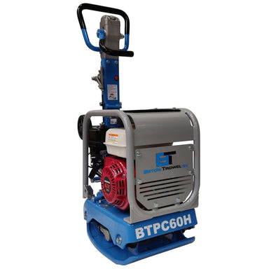 BTPC60RH Beton Trowel 87kg Reversible Plate Compactor with Transport Wheels - BuildQuip