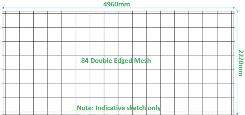 84 Double Edge Economy Mesh
