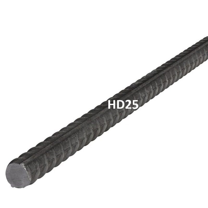 25mm Diameter Deformed (HD25) Grade 500E Reinforcing Bar (6m length)