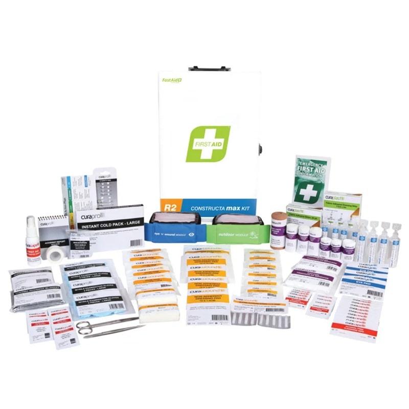 R2 Constructa Max 1-25 Person First Aid Kit (metal case)