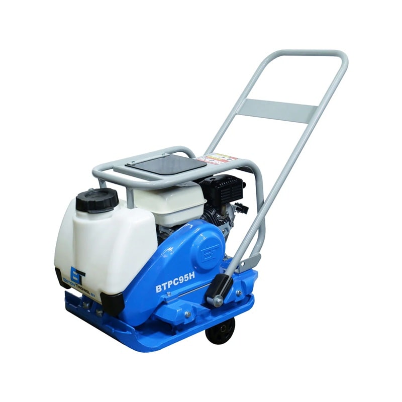 BTPC95H Beton Trowel 95kg Forward Plate Compactor with Water Tank & Transport Wheels - BuildQuip
