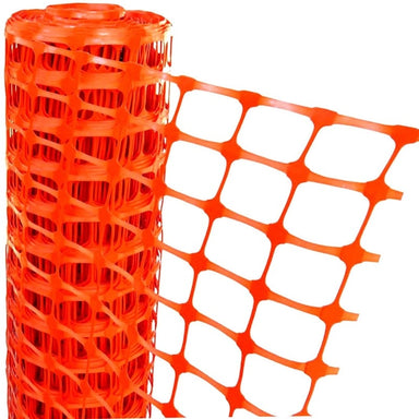 Orange Plastic Safety Barrier Mesh (0.9m x 50m roll)
