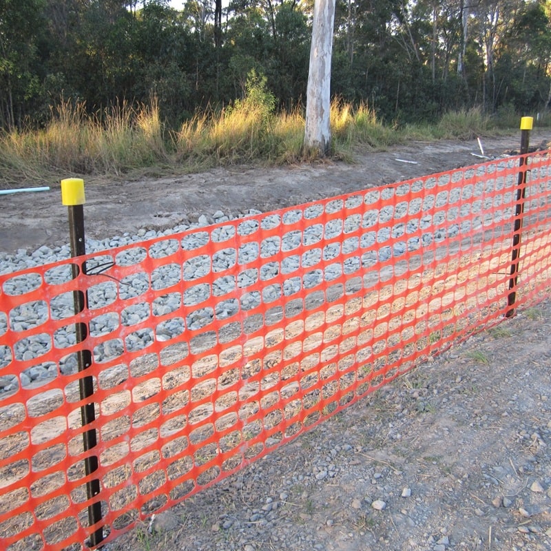 Orange Plastic Safety Barrier Mesh (0.9m x 50m roll)