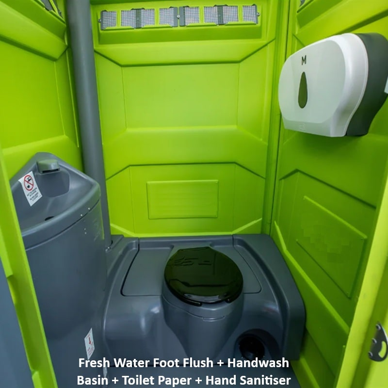Portable Toilet Rental (footflush + handbasin)